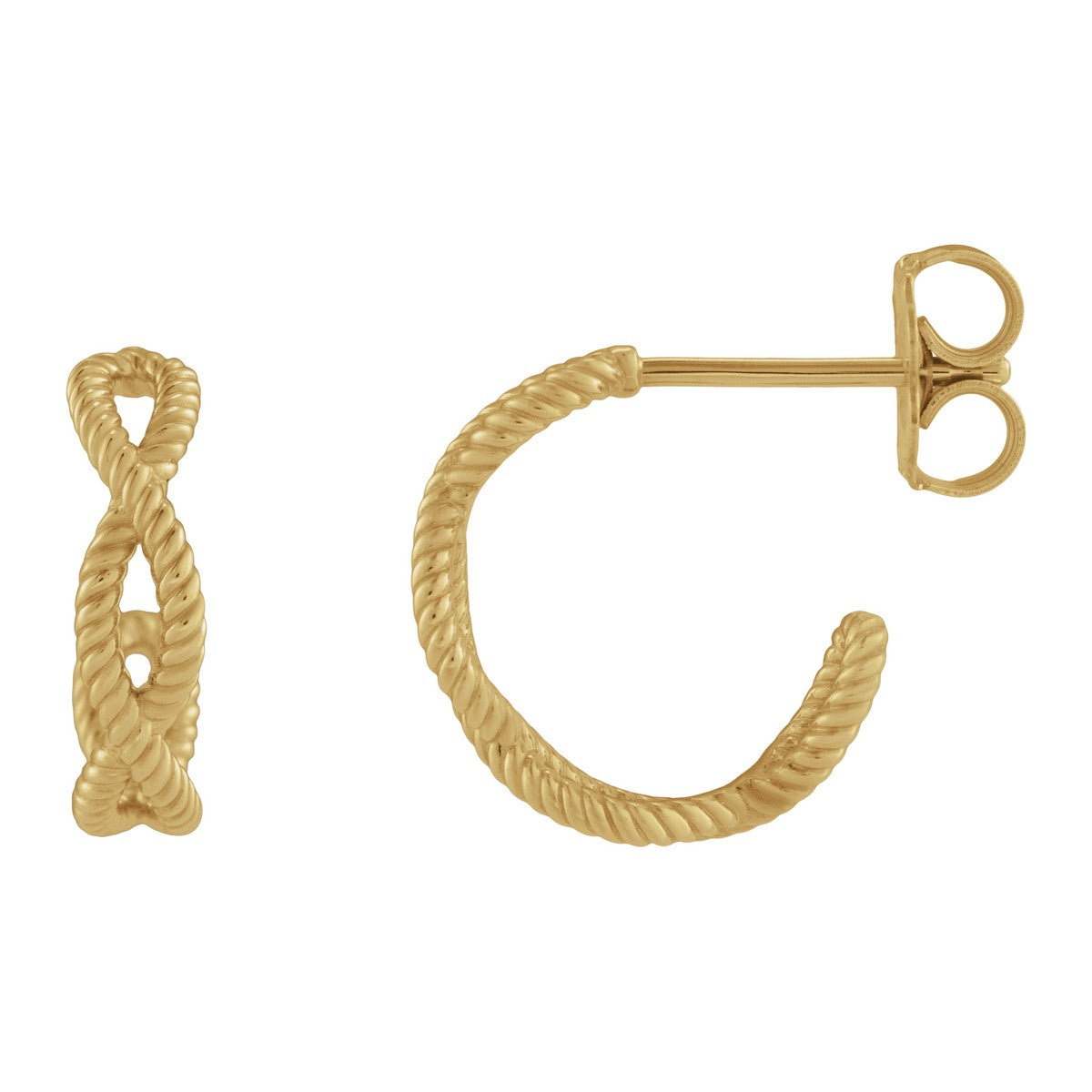 Rope Hoop Earrings