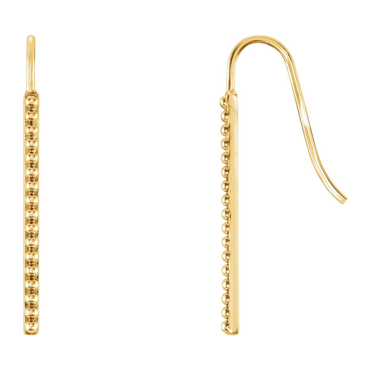 Beaded Bar Earrings