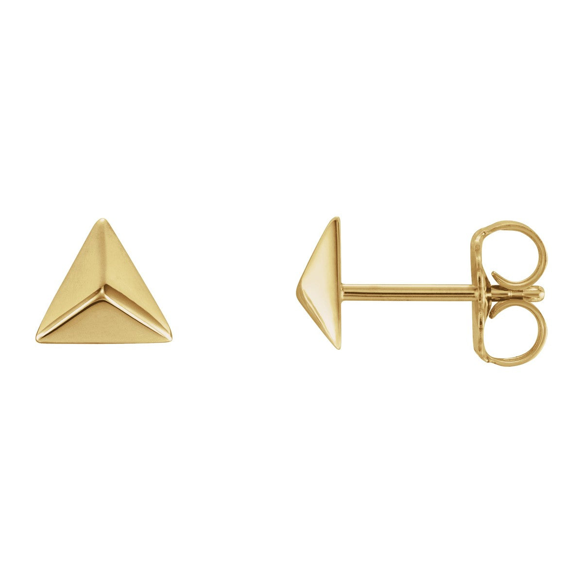 Pyramid Stud Earrings