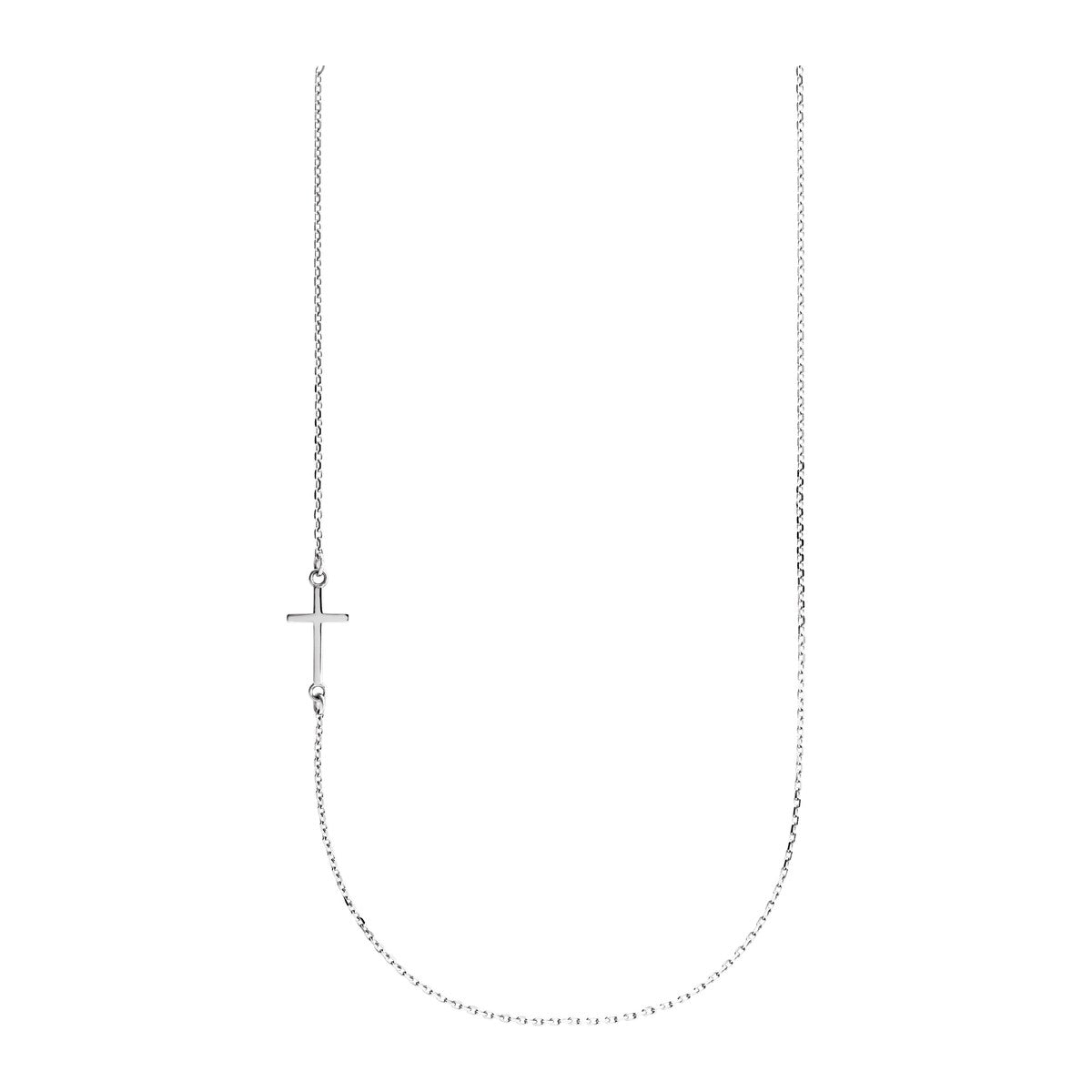 Sideways Cross Necklace