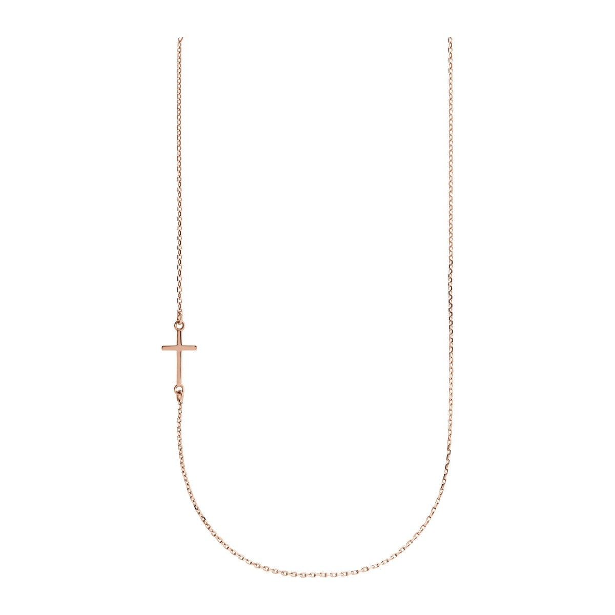 Sideways Cross Necklace