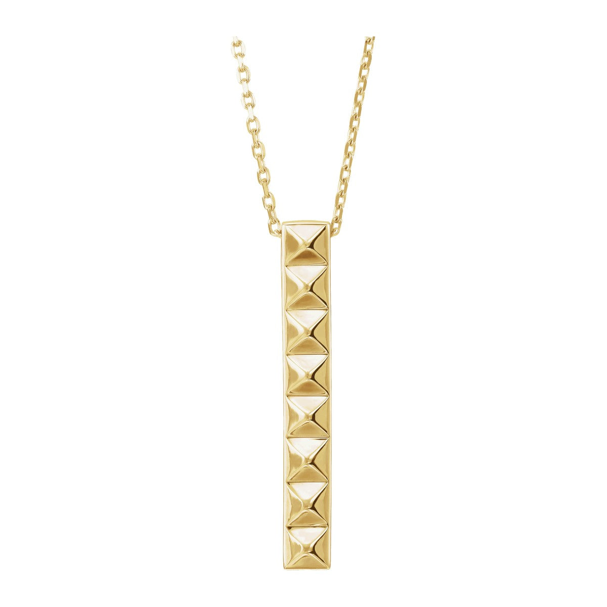 Pyramid Bar Necklace