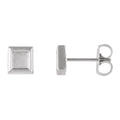 Petite Square Stud Earrings