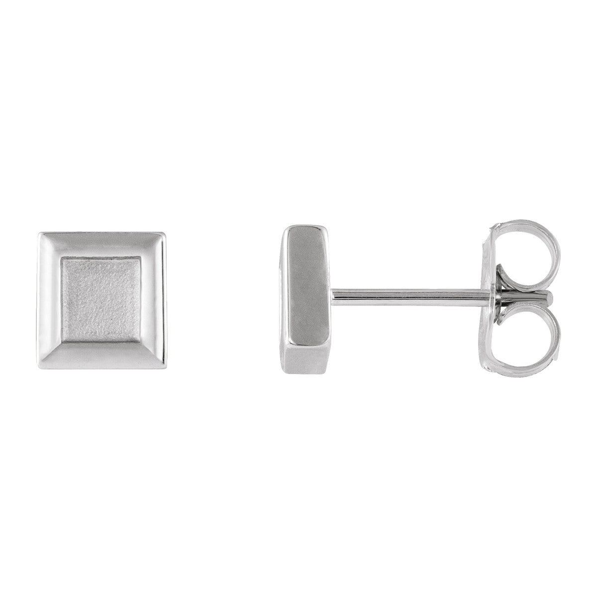 Petite Square Stud Earrings
