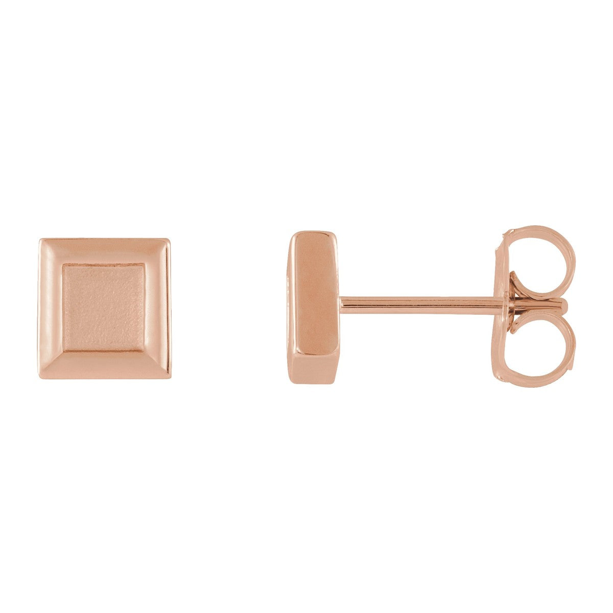 Petite Square Stud Earrings