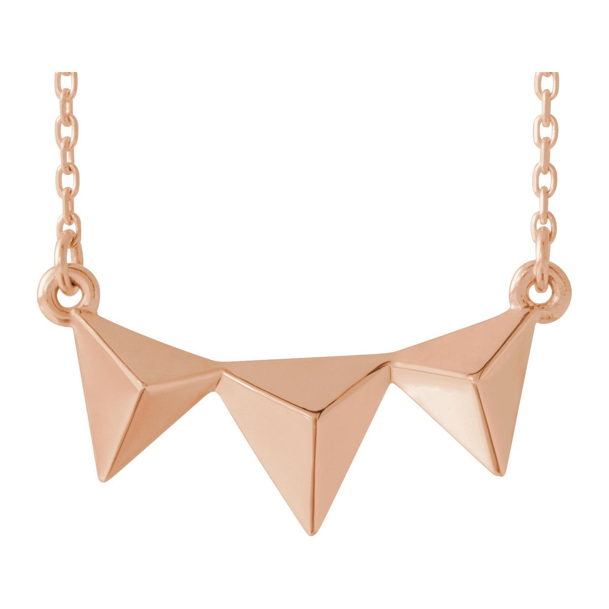 Triple Pyramid Necklace