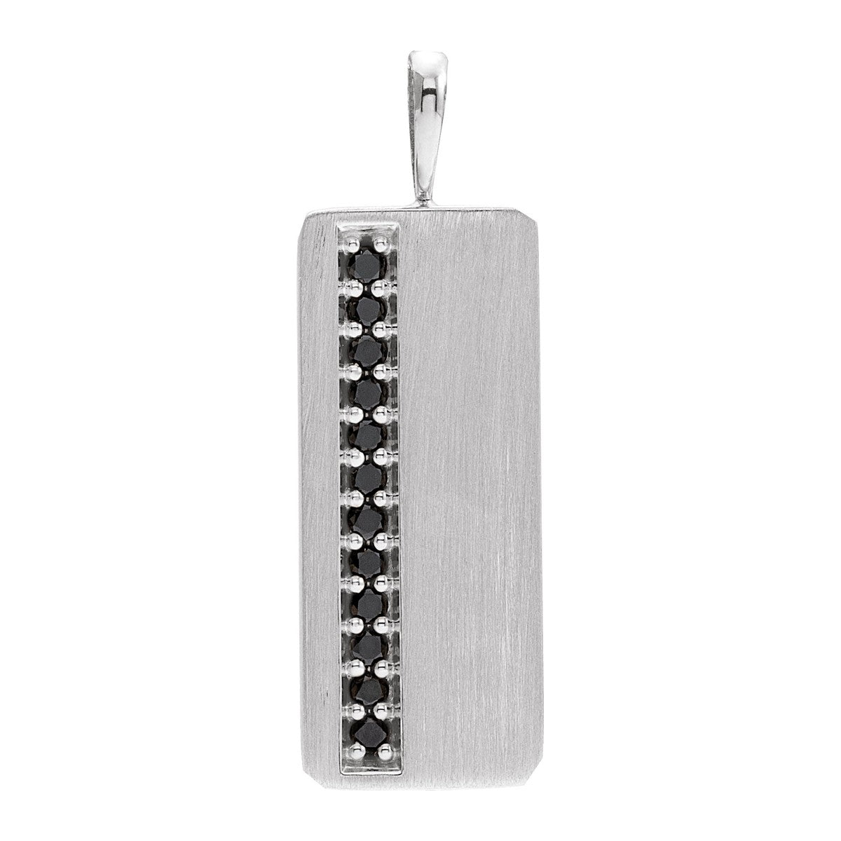 Black Diamond Geometric Pendant