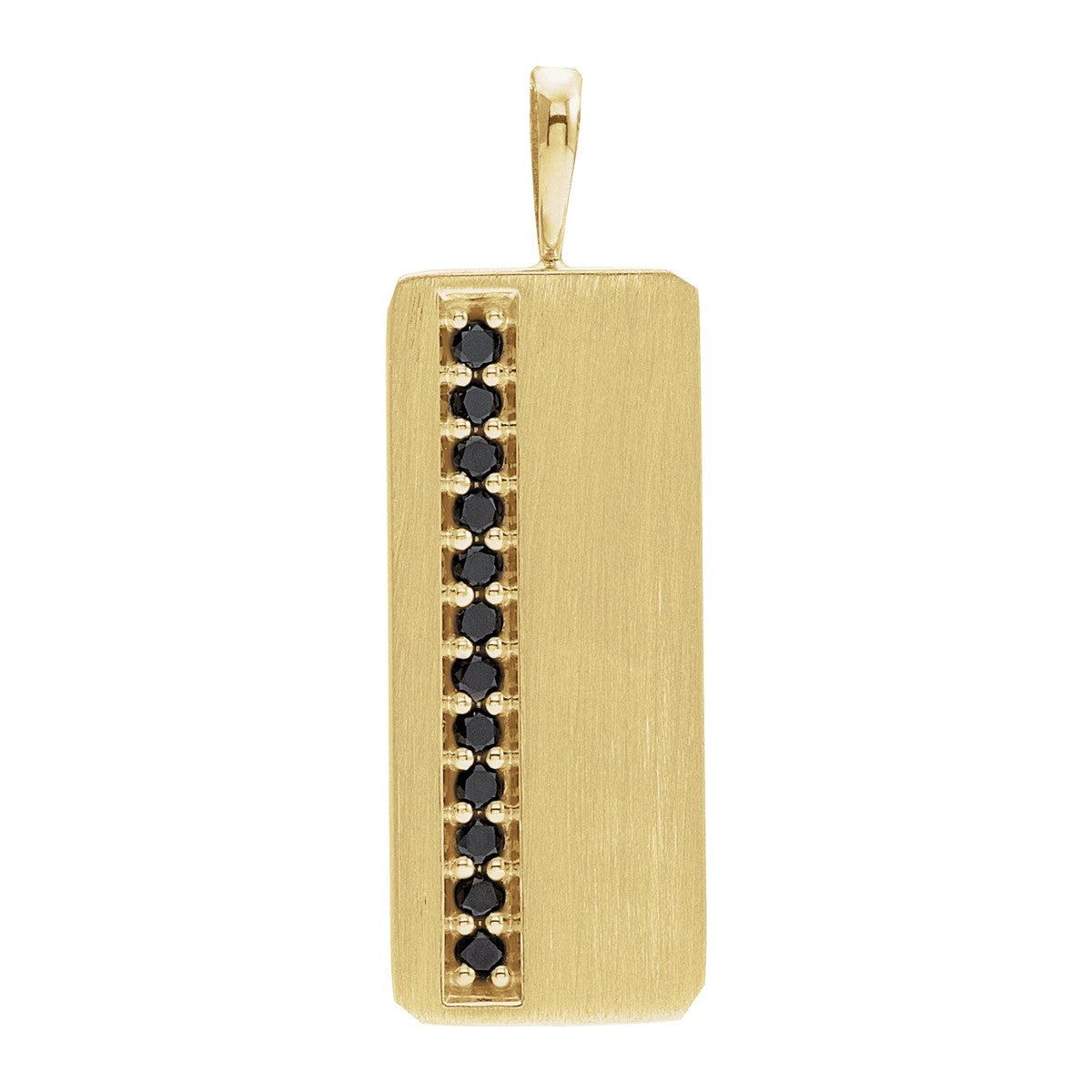 Black Diamond Geometric Pendant