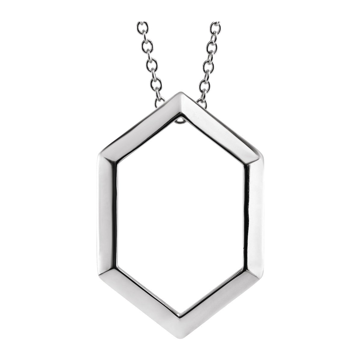 Geometric Hexagon Necklace