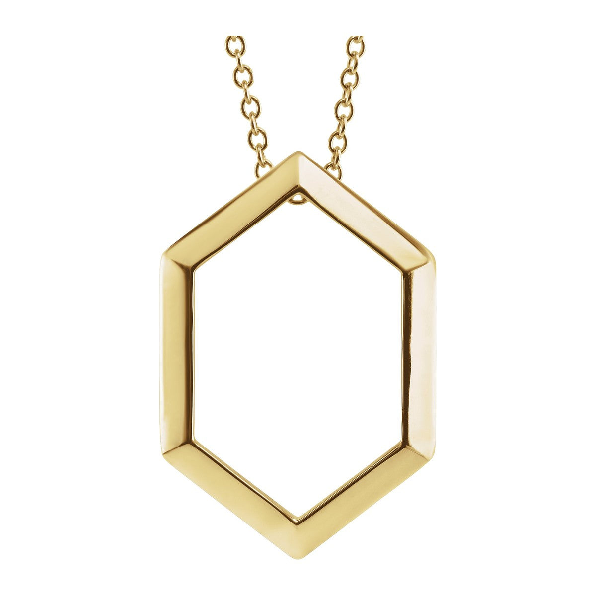 Geometric Hexagon Necklace