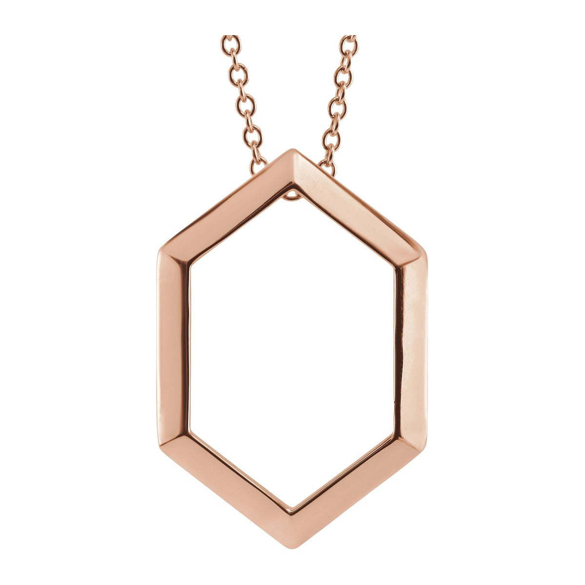 Geometric Hexagon Necklace