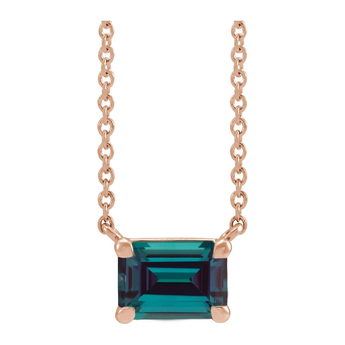 Claw-Prong Gemstone Necklace
