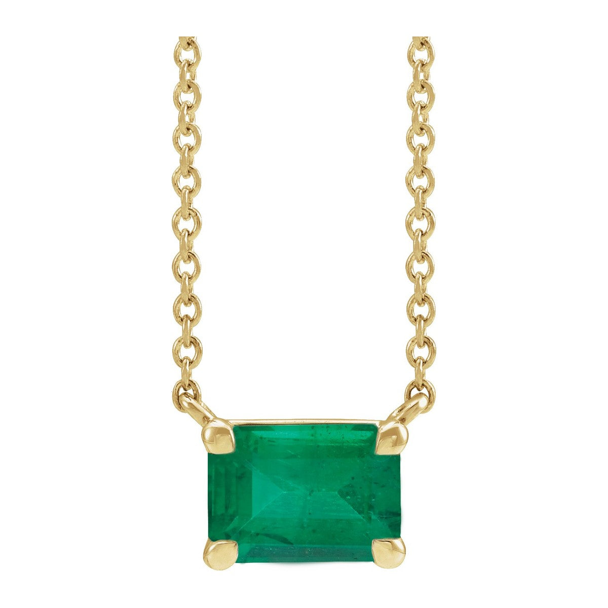 Claw-Prong Gemstone Necklace