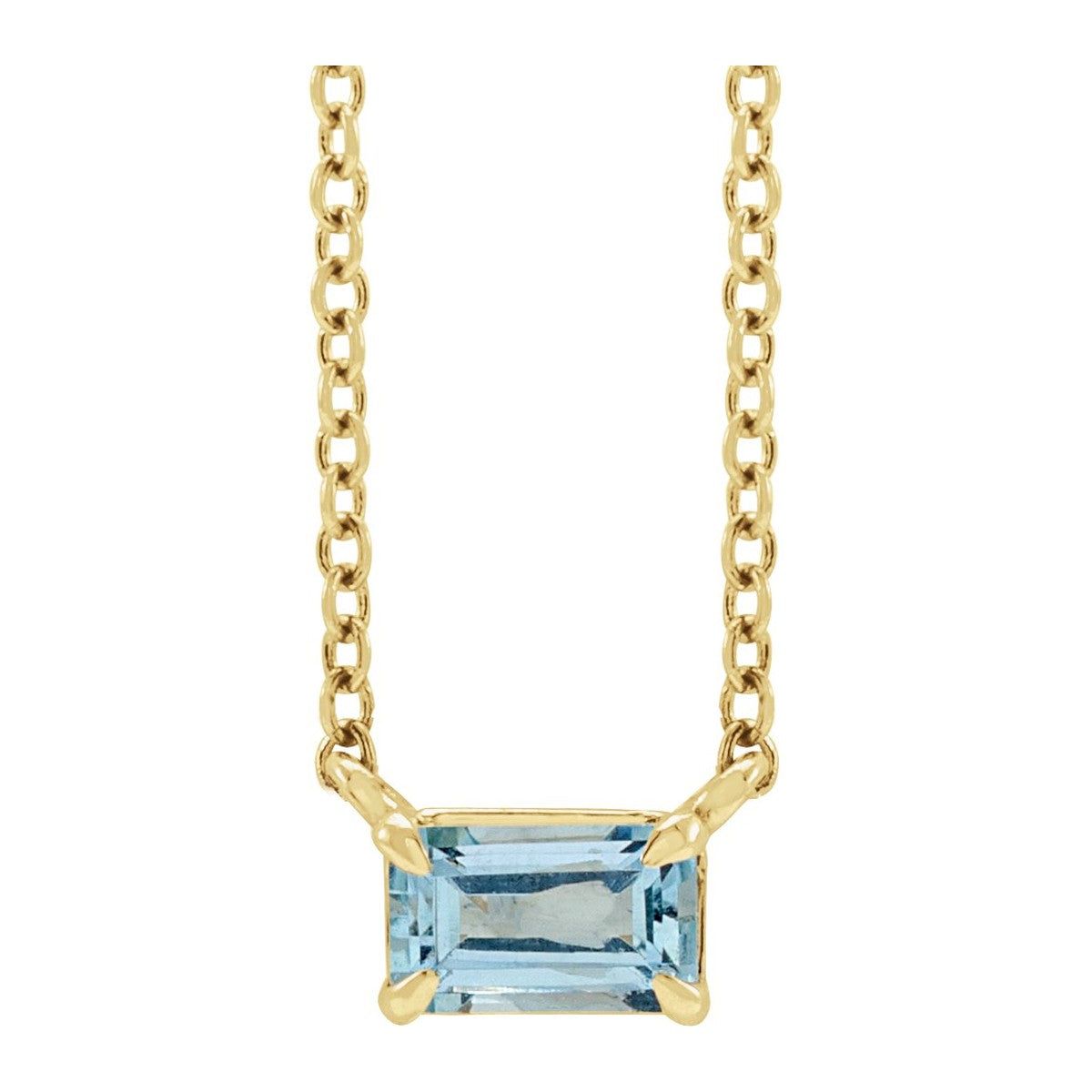 Claw-Prong Gemstone Necklace