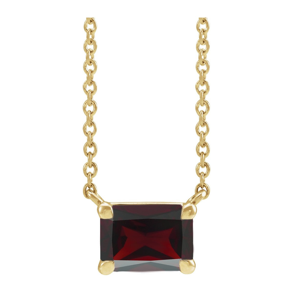 Claw-Prong Gemstone Necklace