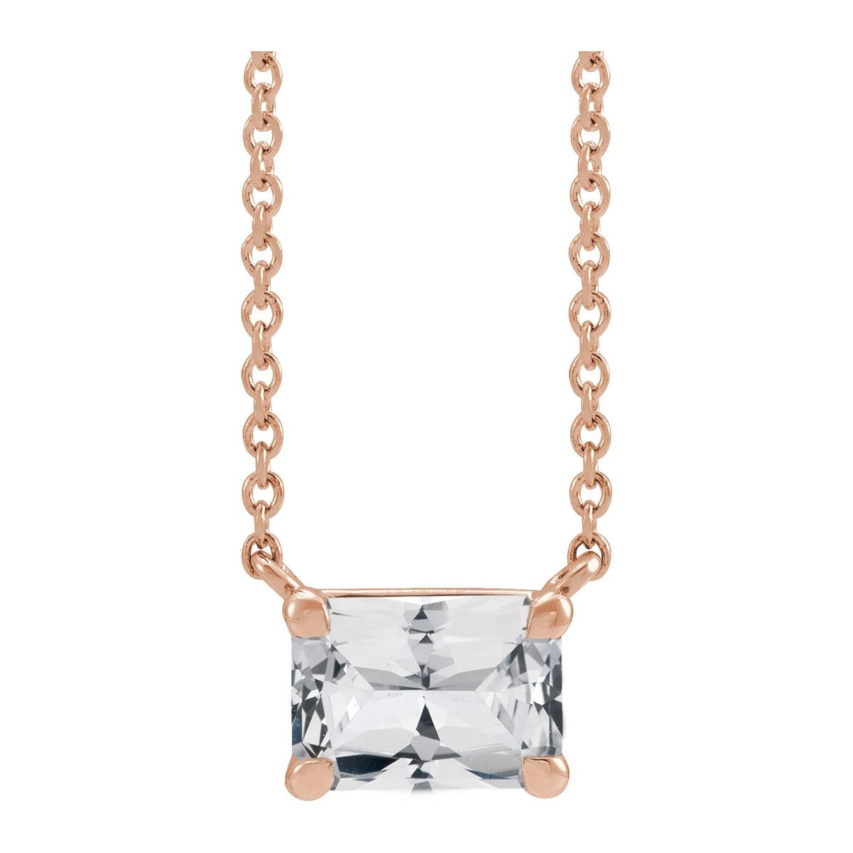 Claw-Prong Gemstone Necklace