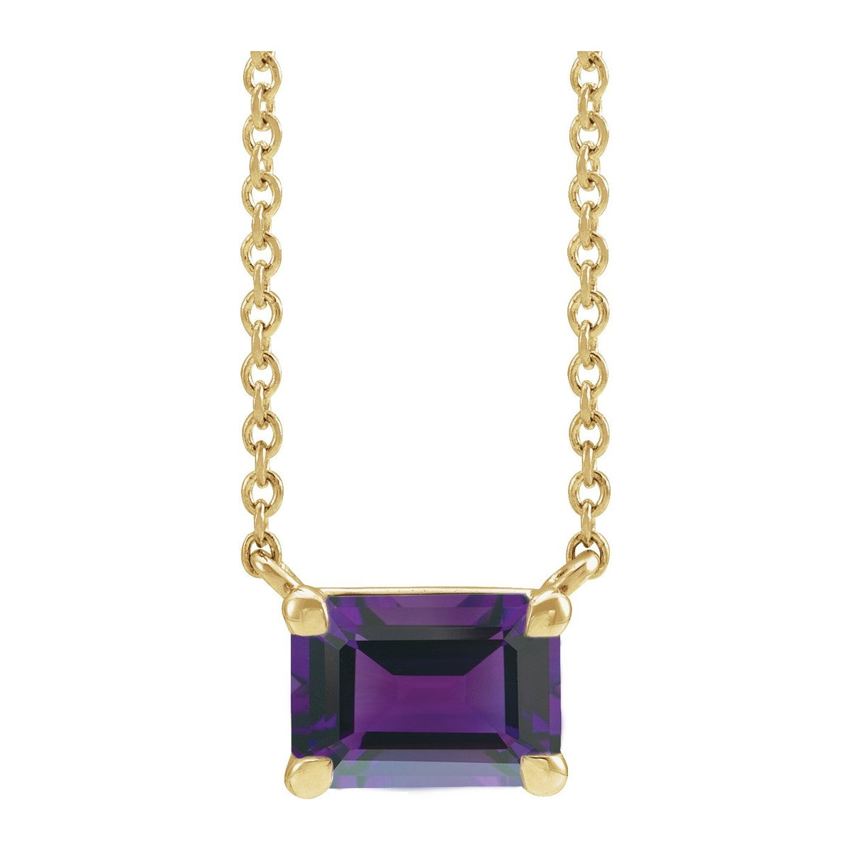 Claw-Prong Gemstone Necklace