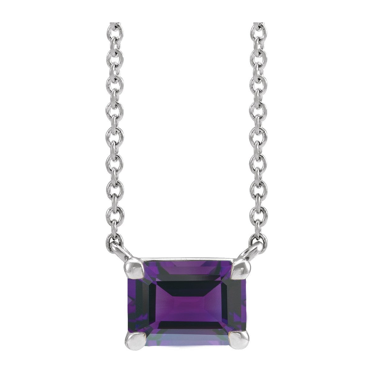 Claw-Prong Gemstone Necklace