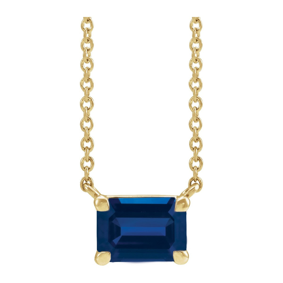 Claw-Prong Gemstone Necklace