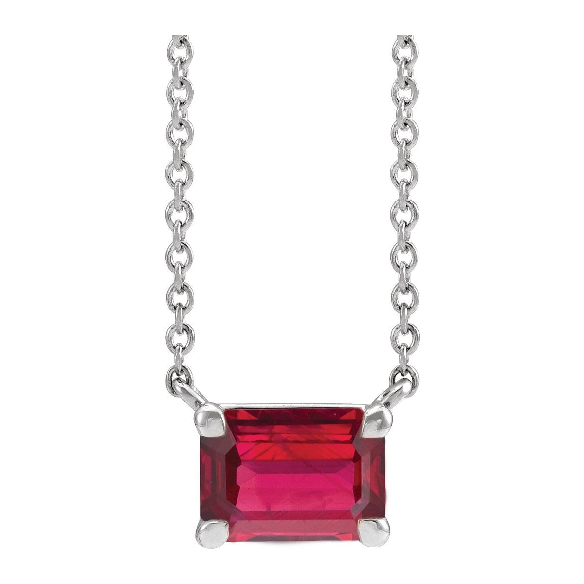 Claw-Prong Gemstone Necklace