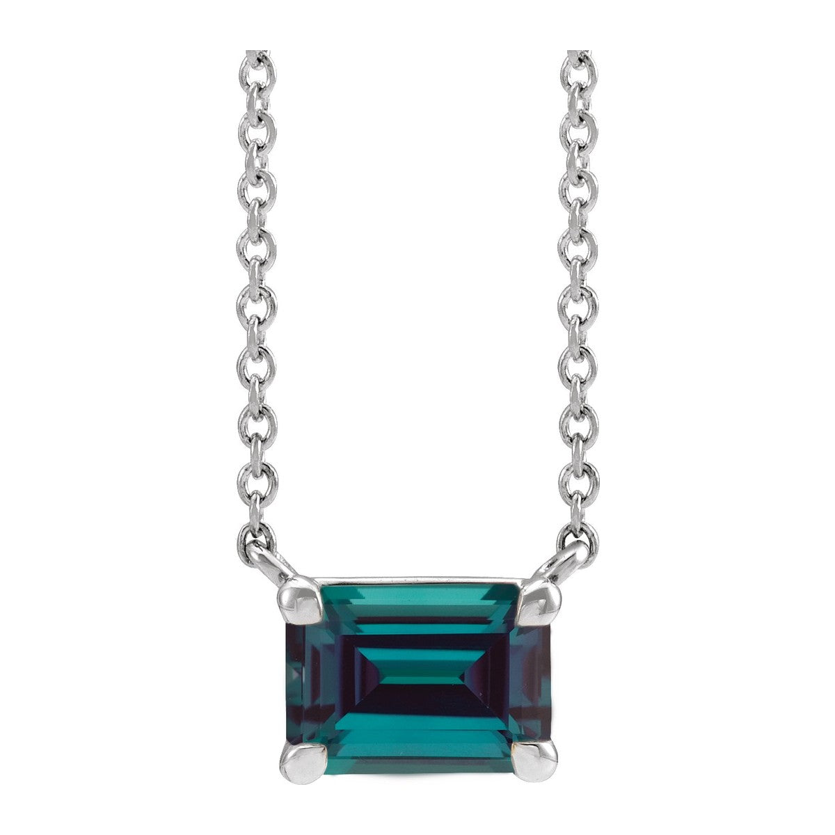 Claw-Prong Gemstone Necklace