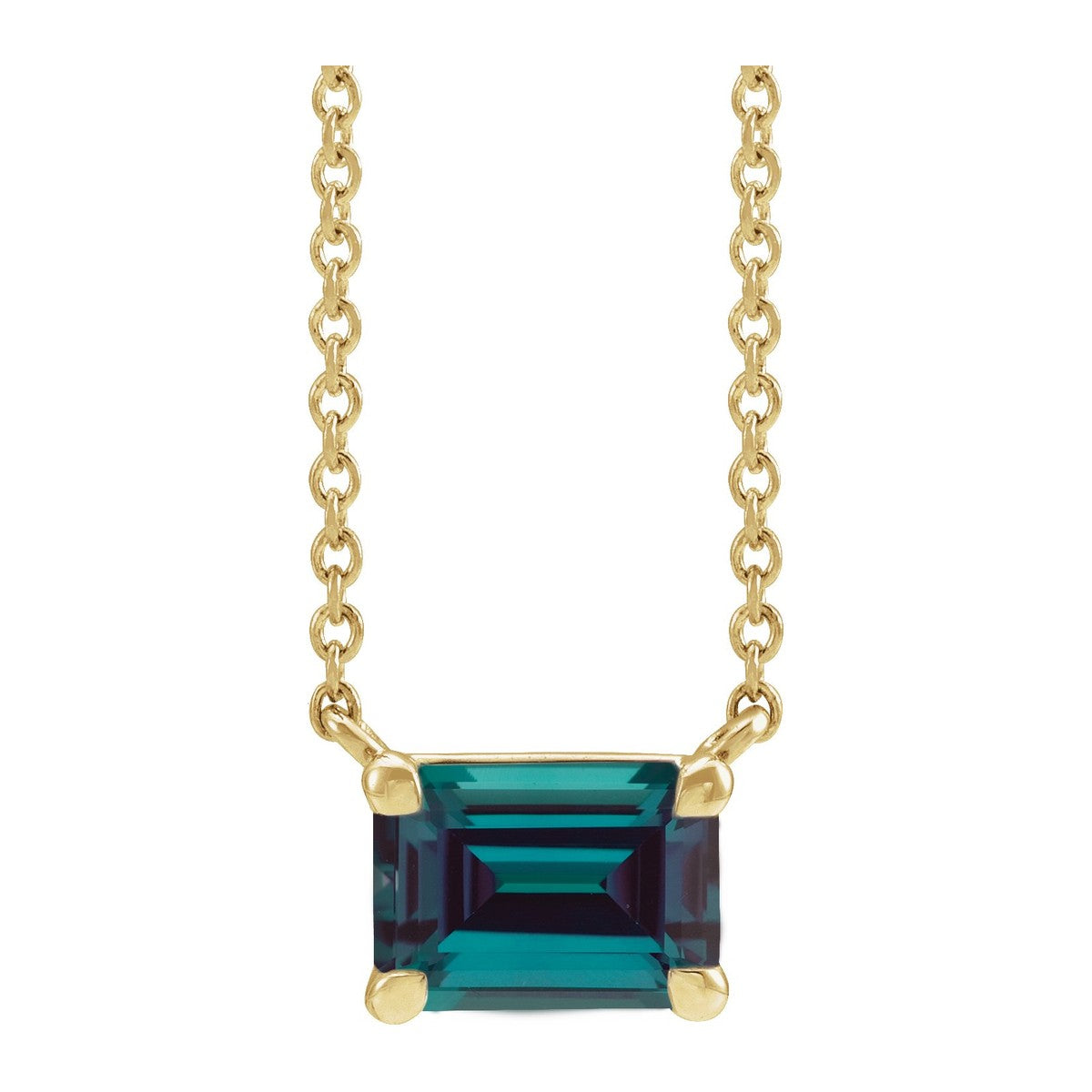 Claw-Prong Gemstone Necklace