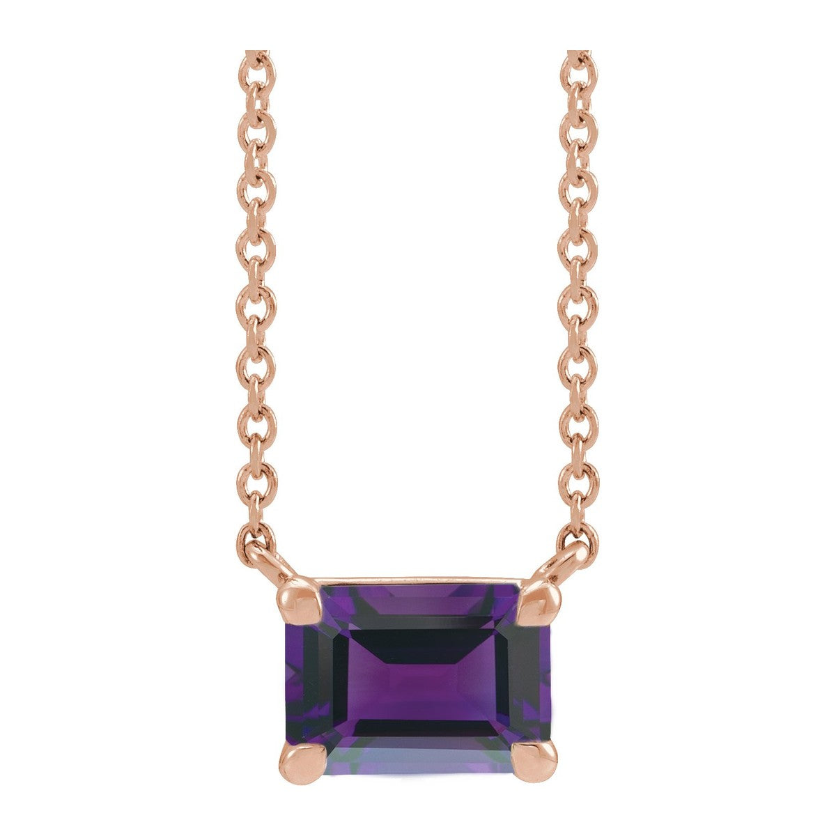 Claw-Prong Gemstone Necklace