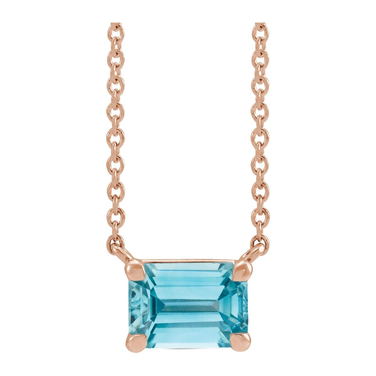 Claw-Prong Gemstone Necklace