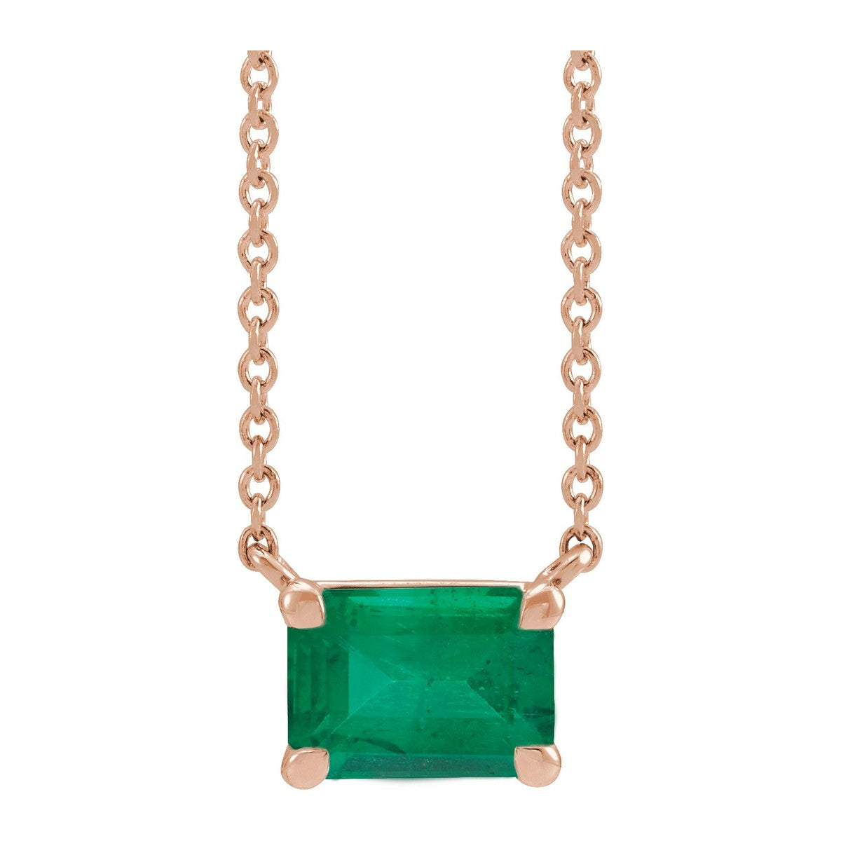 Claw-Prong Gemstone Necklace