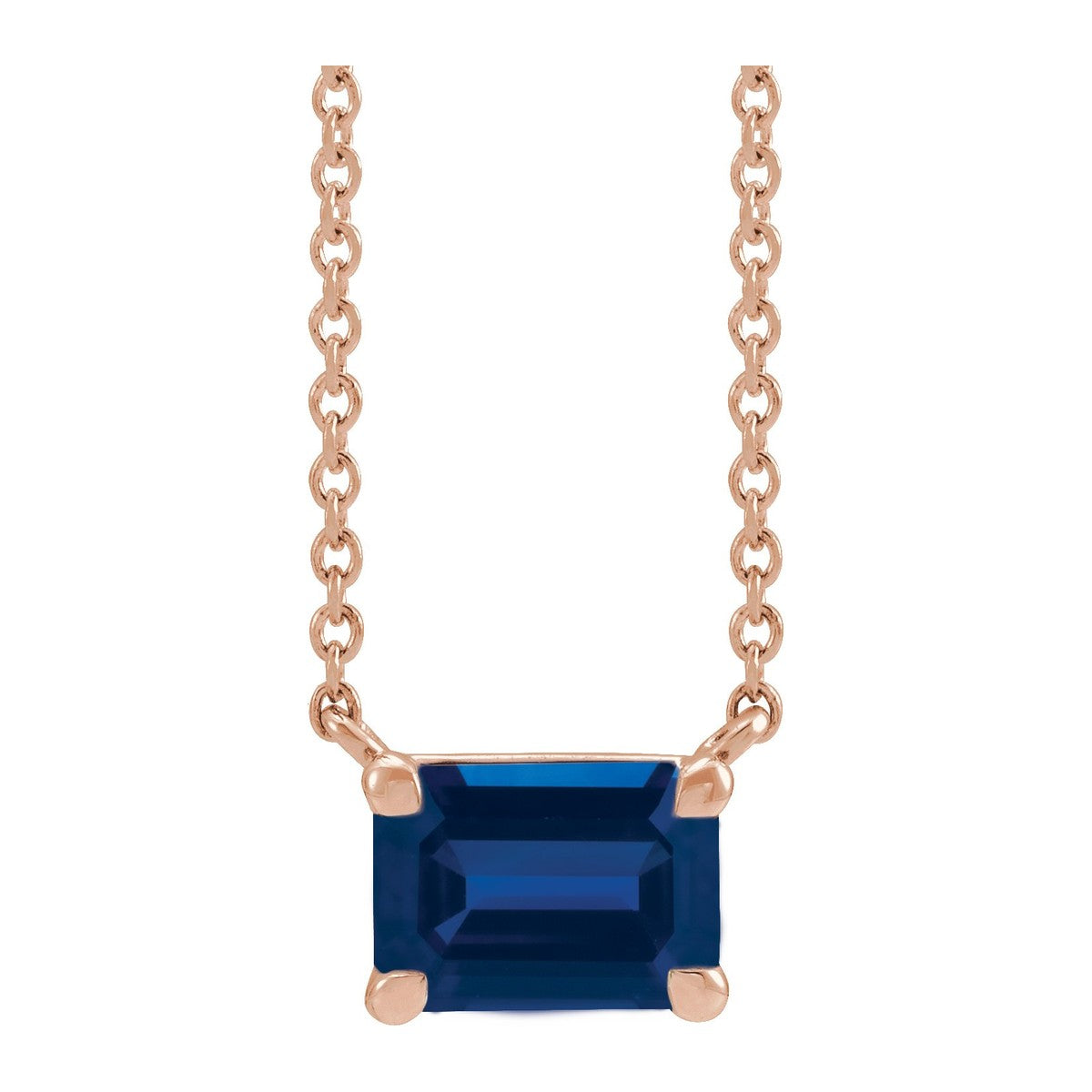 Claw-Prong Gemstone Necklace