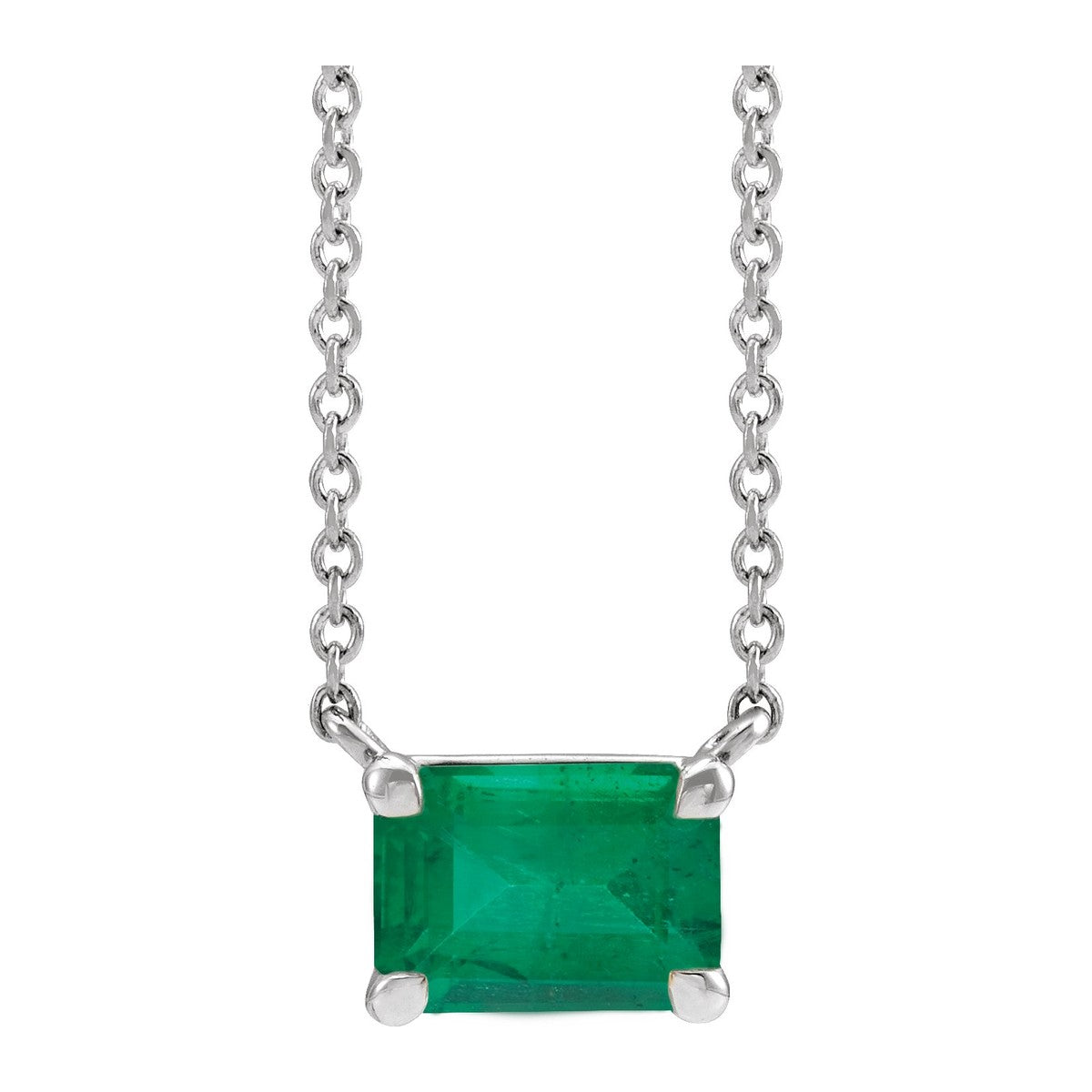 Claw-Prong Gemstone Necklace