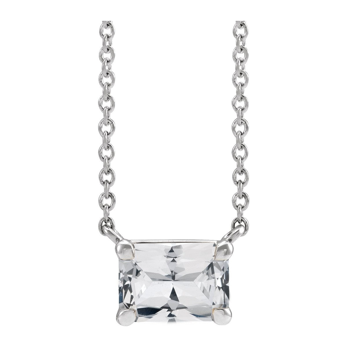 Claw-Prong Gemstone Necklace