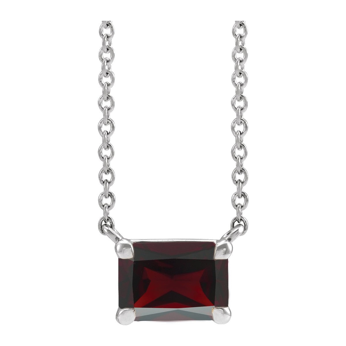 Claw-Prong Gemstone Necklace