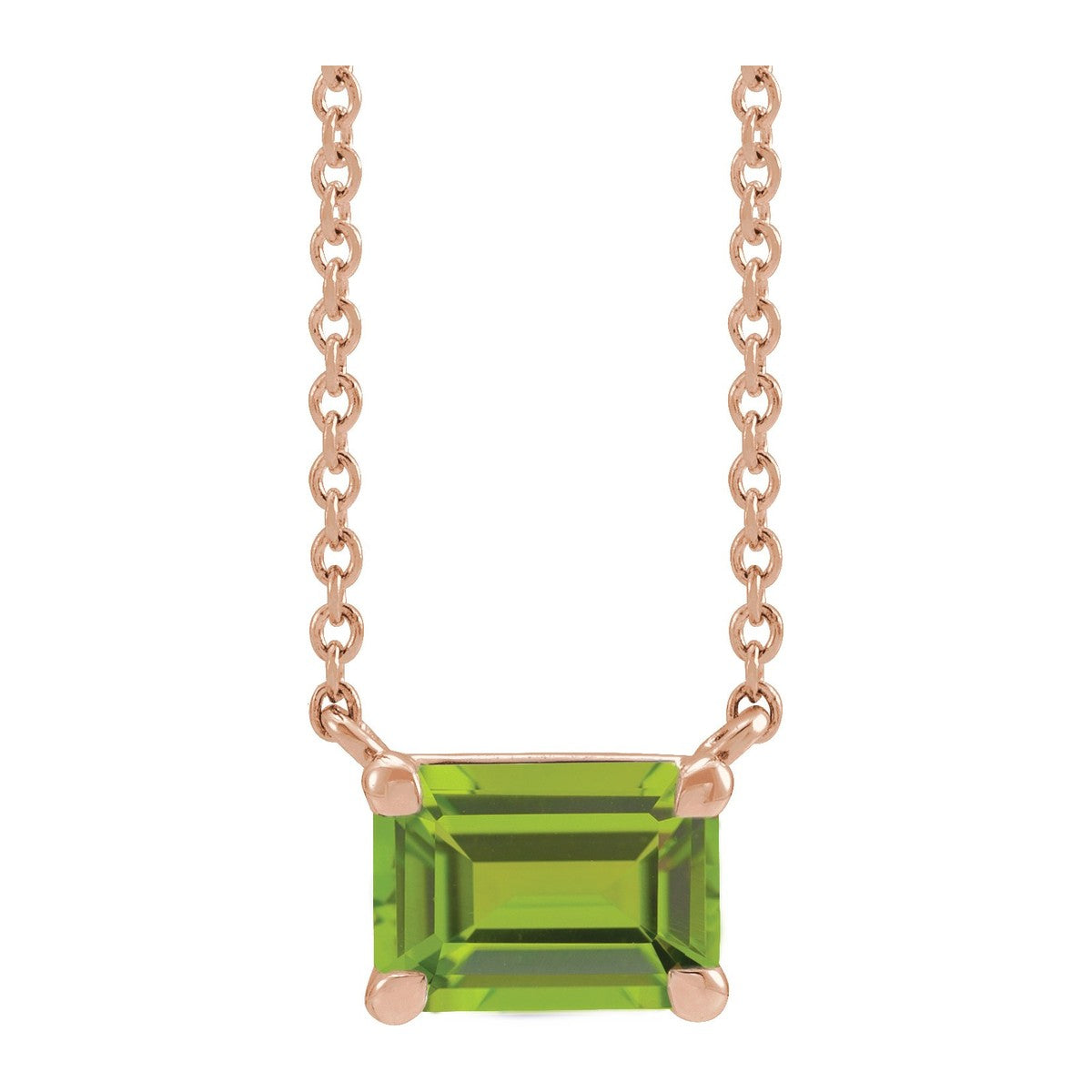 Claw-Prong Gemstone Necklace