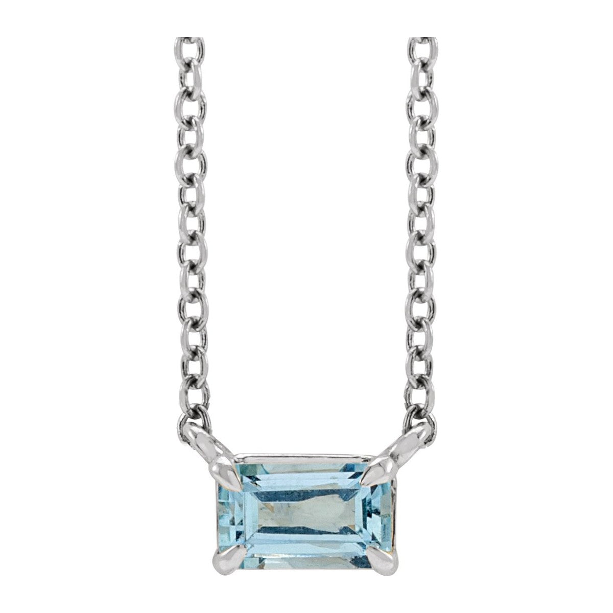 Claw-Prong Gemstone Necklace