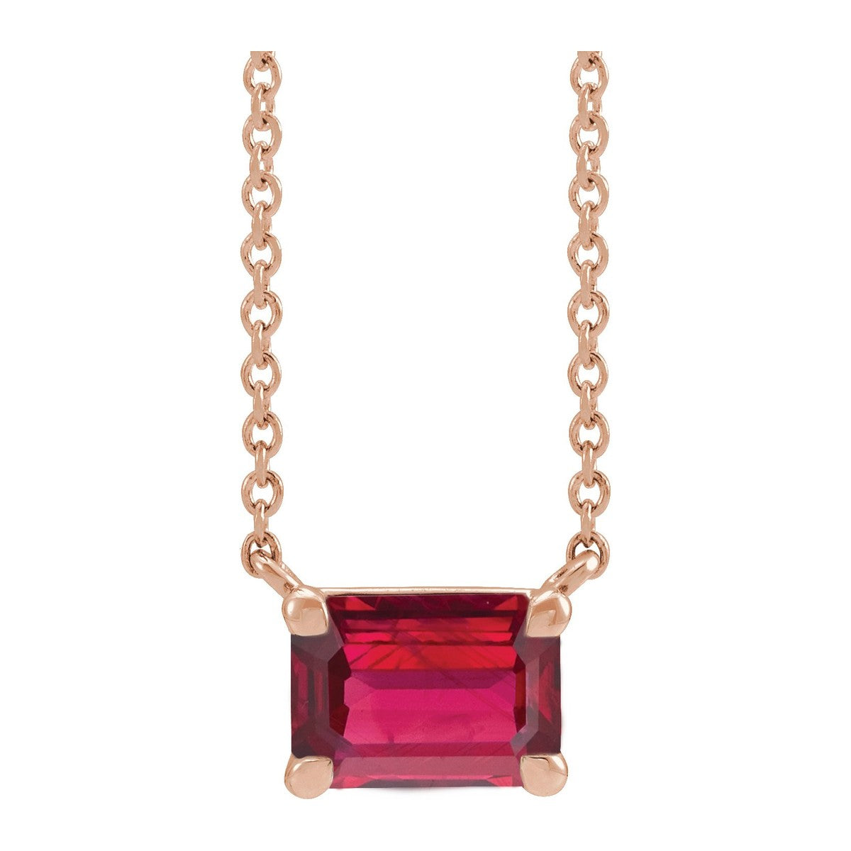 Claw-Prong Gemstone Necklace
