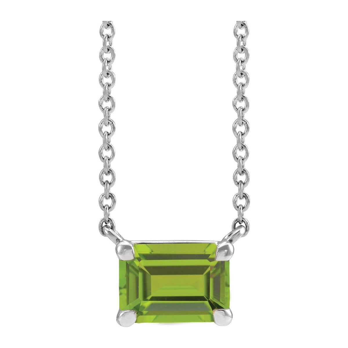 Claw-Prong Gemstone Necklace