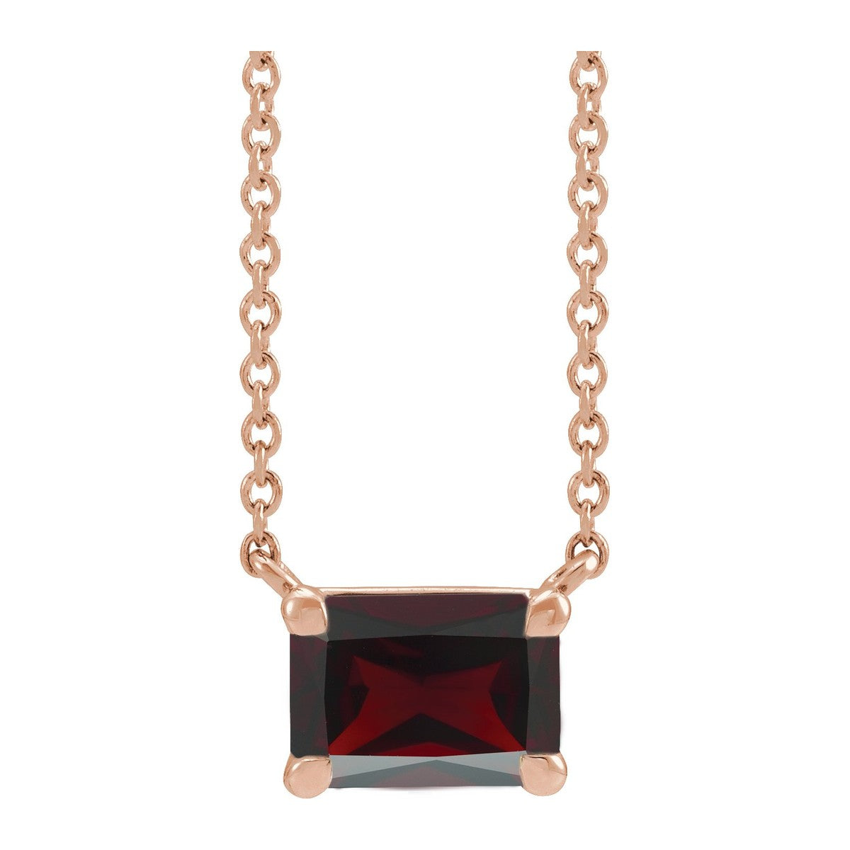 Claw-Prong Gemstone Necklace