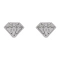 Diamond-Shape Stud Earrings