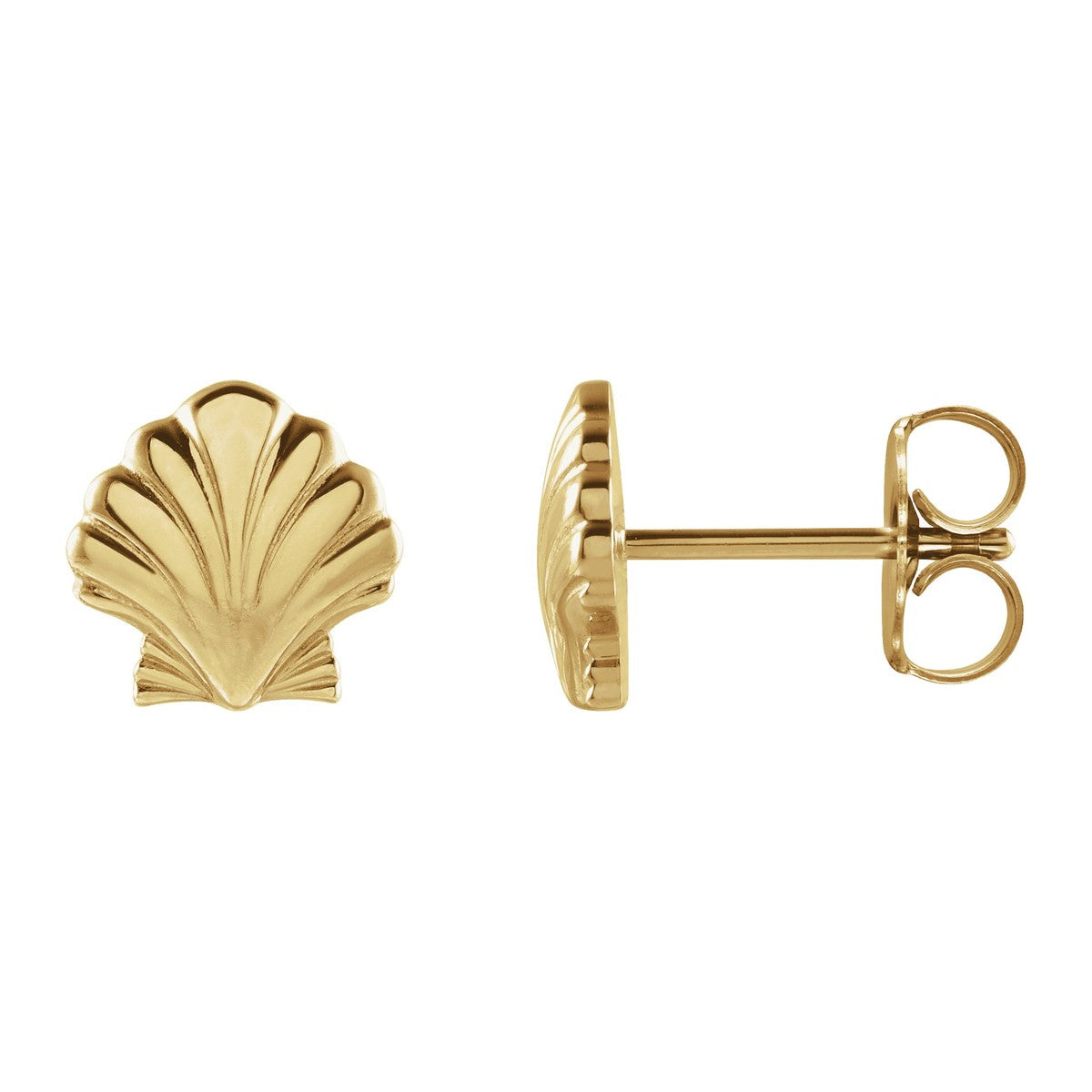 Tiny Shell Stud Earrings
