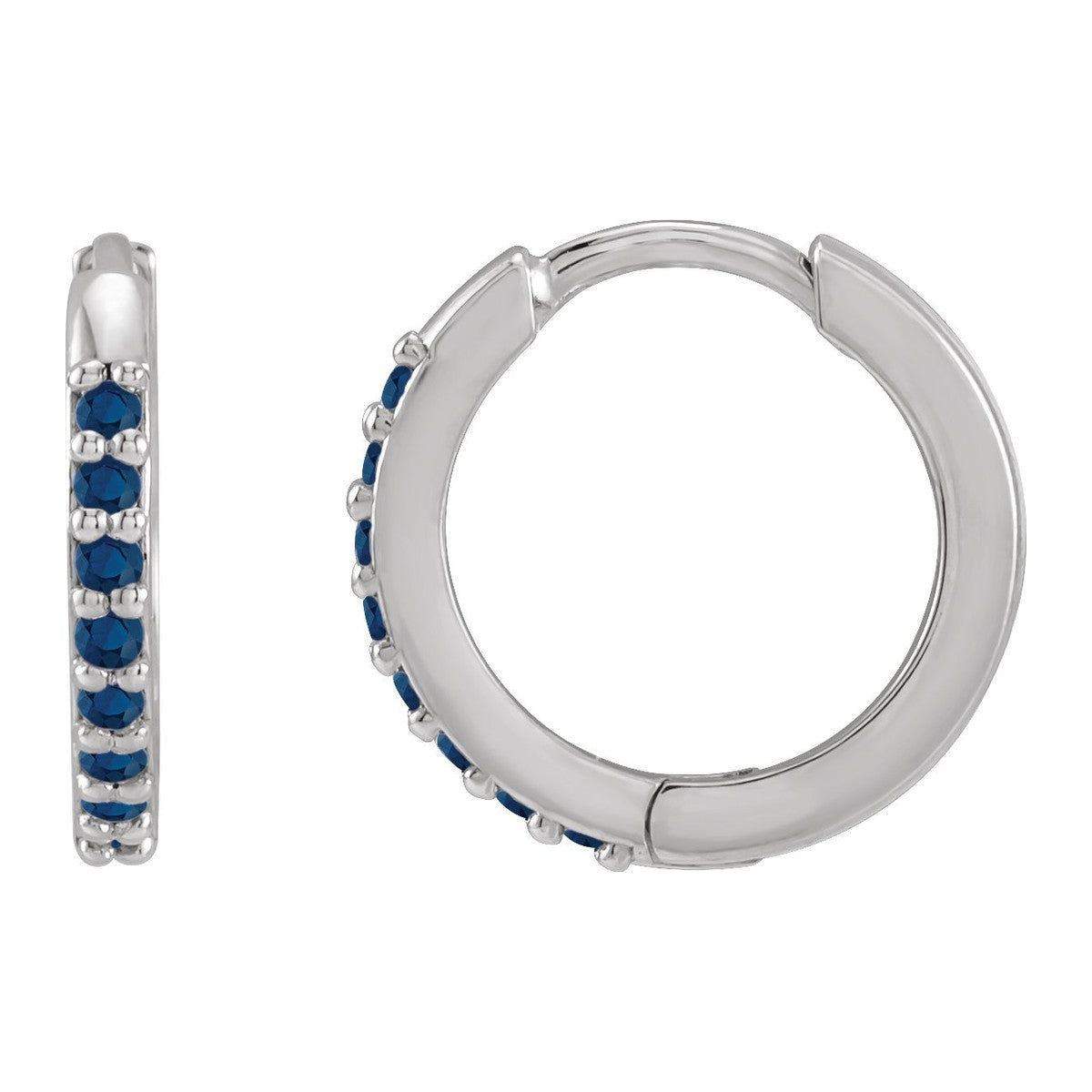 Diamond Huggie Hoop Earrings