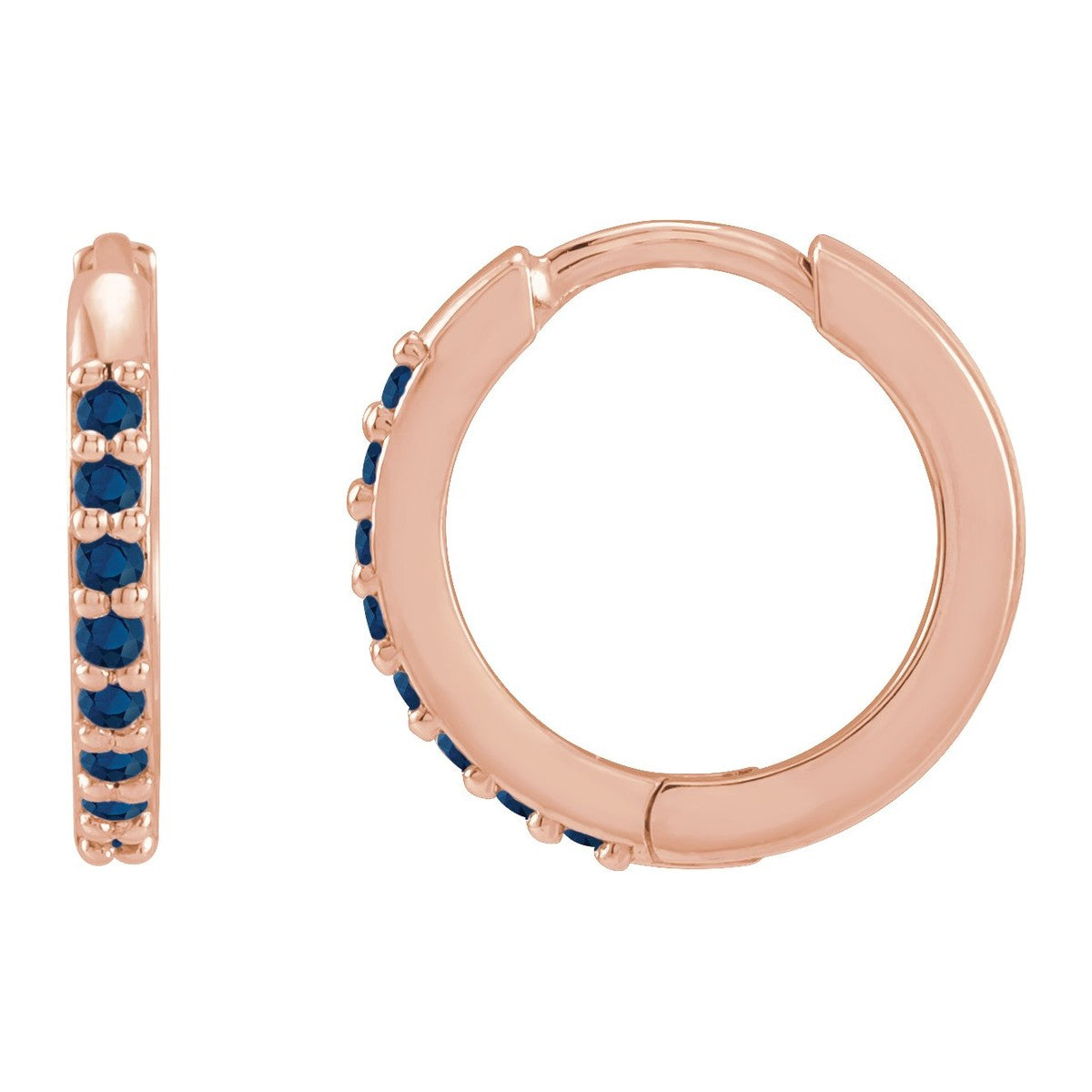 Diamond Huggie Hoop Earrings