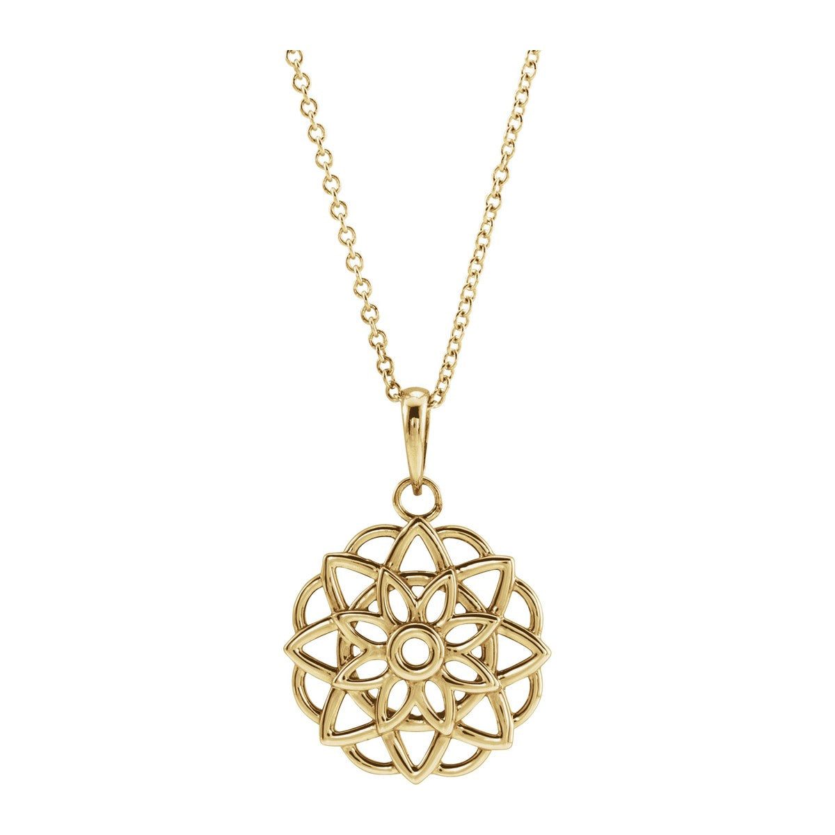 Floral Mandala Necklace