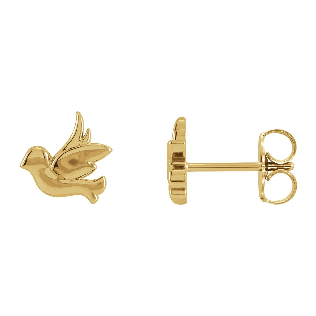 Tiny Bird Stud Earrings