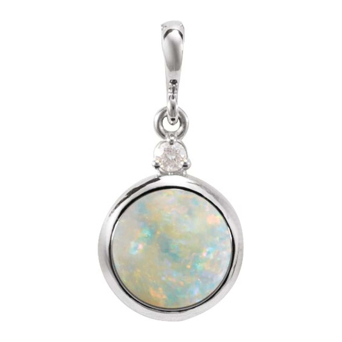 Bezel-Set Cabochon Pendant