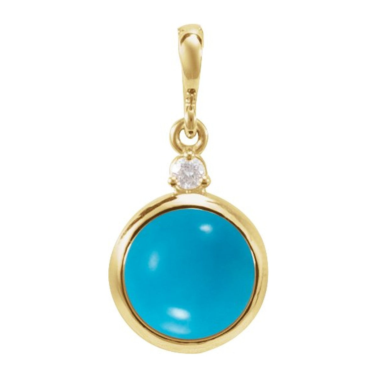 Bezel-Set Cabochon Pendant