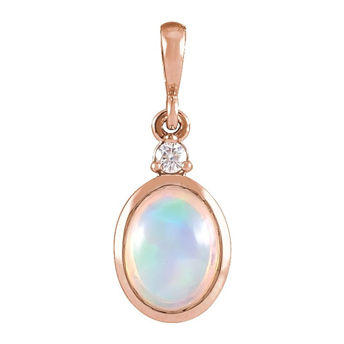 Bezel-Set Cabochon Pendant