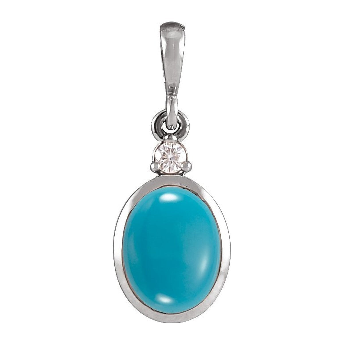 Bezel-Set Cabochon Pendant