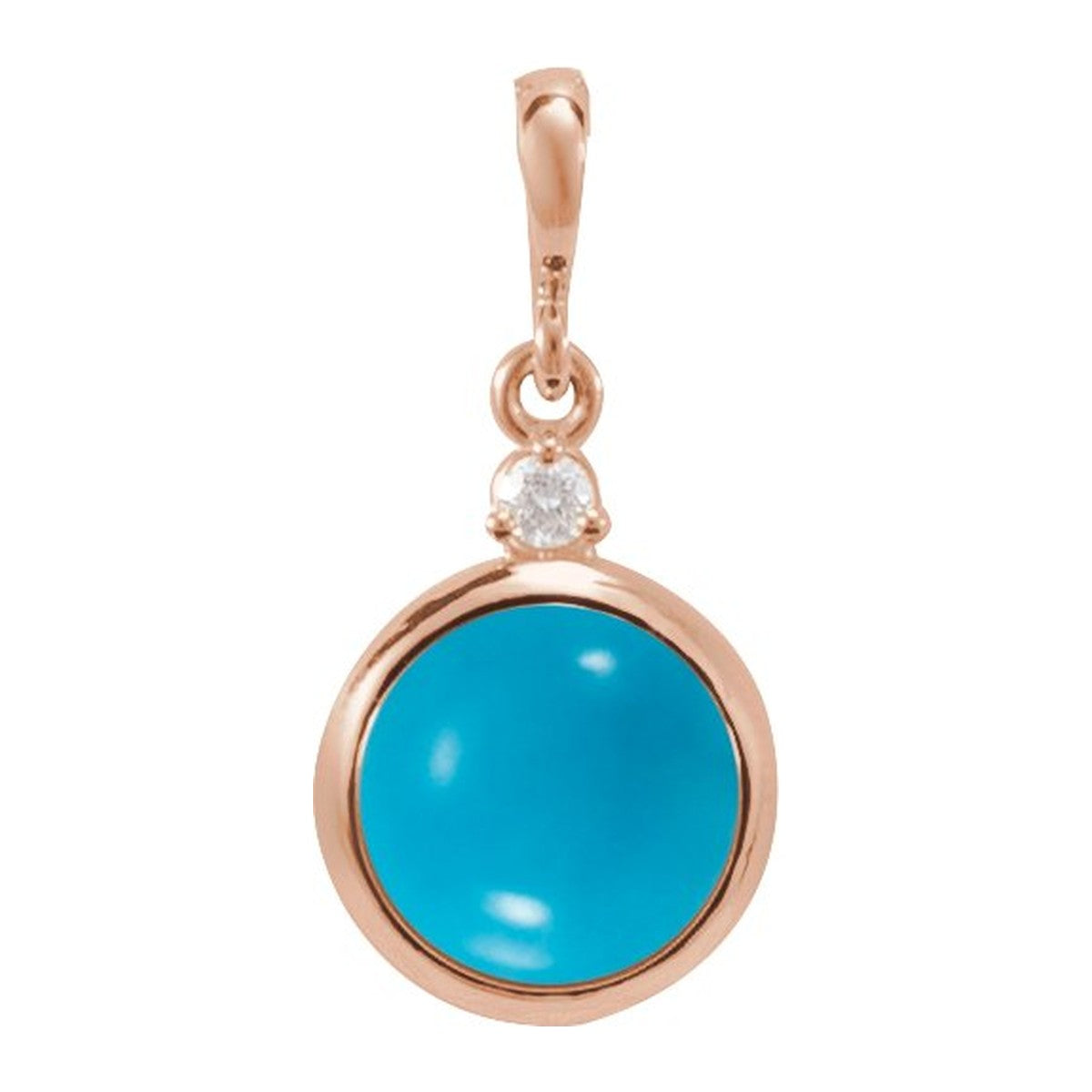 Bezel-Set Cabochon Pendant
