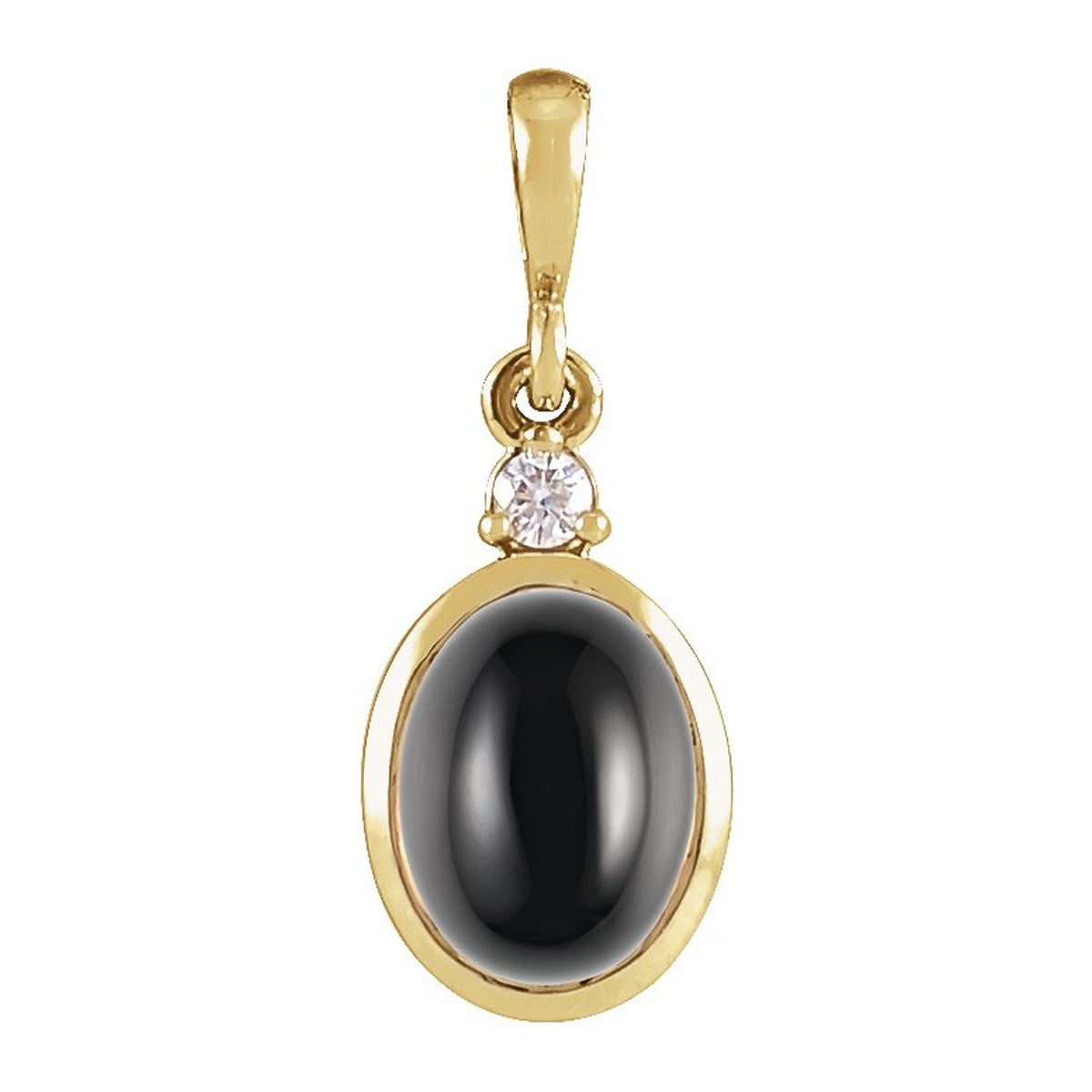 Bezel-Set Cabochon Pendant